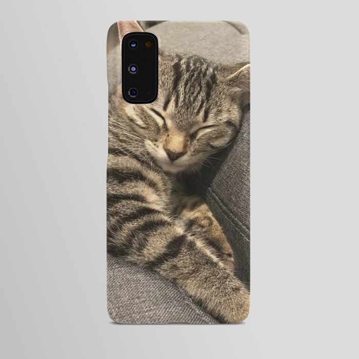 Cat sleeping Android Case