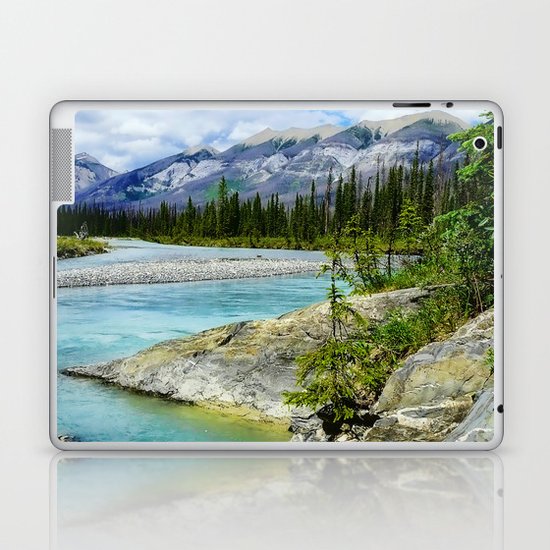turquoise river Laptop & iPad Skin