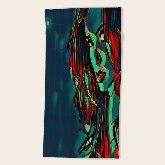 Rainy Beach Towel