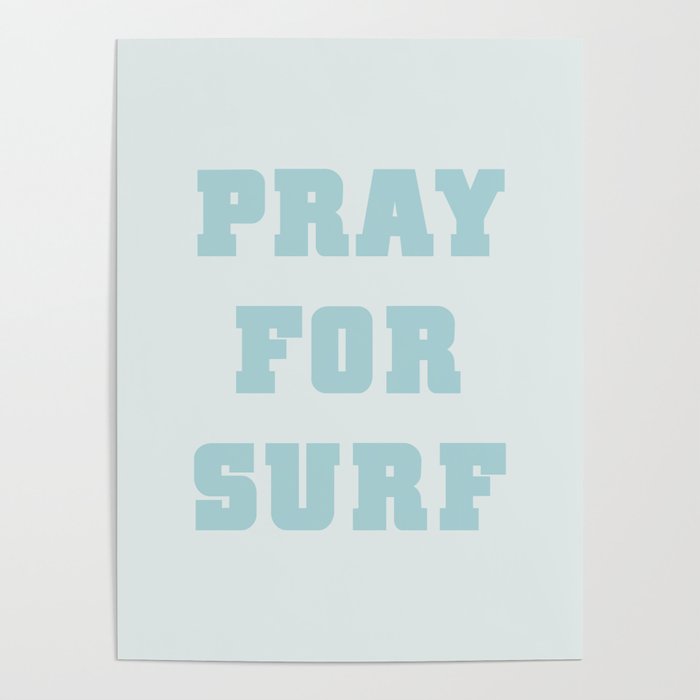 Pray For Surf Poster