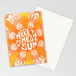 Here Comes the Sun Stationery Cards