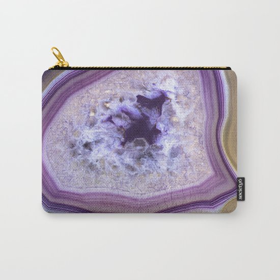 Purple agate crystal Carry-All Pouch