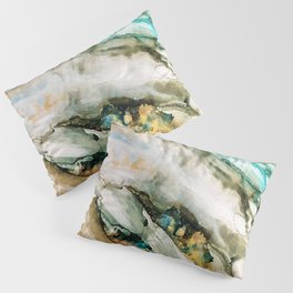Teal Turquoise Geode Pillow Sham