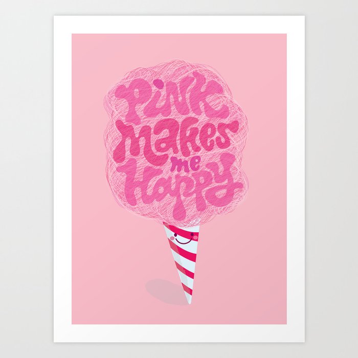 cotton candy pinkaholic Art Print