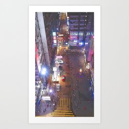 Streets of Hong Kong Art Print