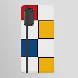 Minimal Abstract Geometric Art in Mondrian Style Android Wallet Case