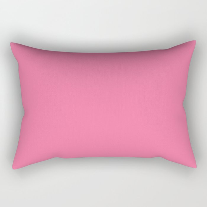 Embarassed Pink Rectangular Pillow