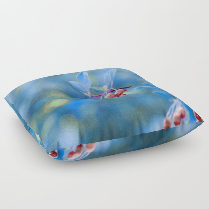 Bells in Red and Blue Floor Pillow