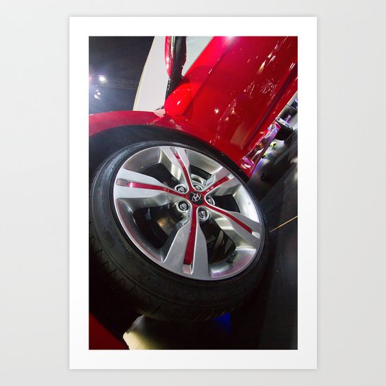 Hyundai Veloster Wheel Art Print