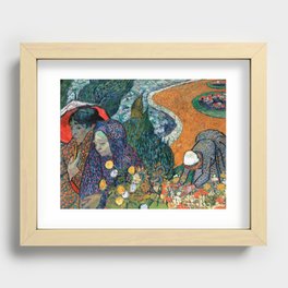 Vincent van Gogh "Memory of the Garden at Etten (Ladies of Arles)" Recessed Framed Print