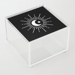 Minimalist Moon (white) Acrylic Box