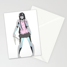 Robot maid Stationery Cards