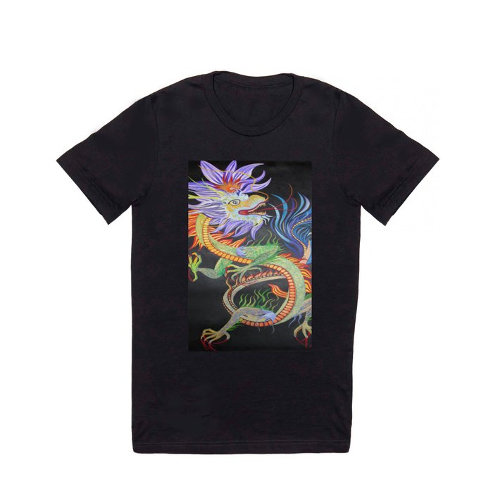 Bright and Vivid Chinese Fire Dragon T Shirt