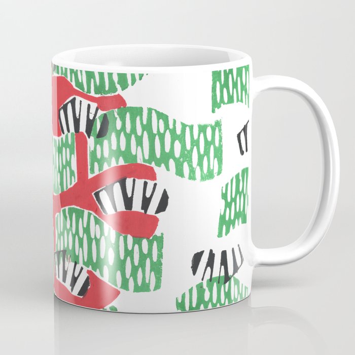 Squiggles and Red Coffee Mug