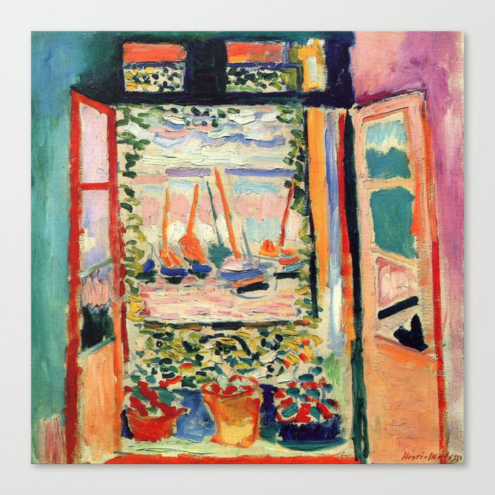 Henri Matisse The Open Window Canvas Print