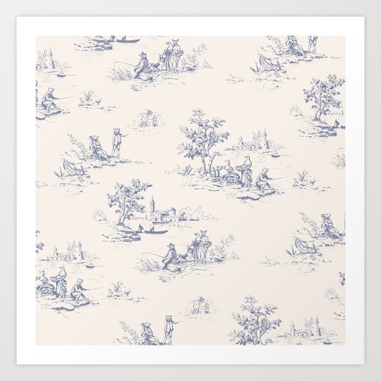 Animal Jouy Art Print