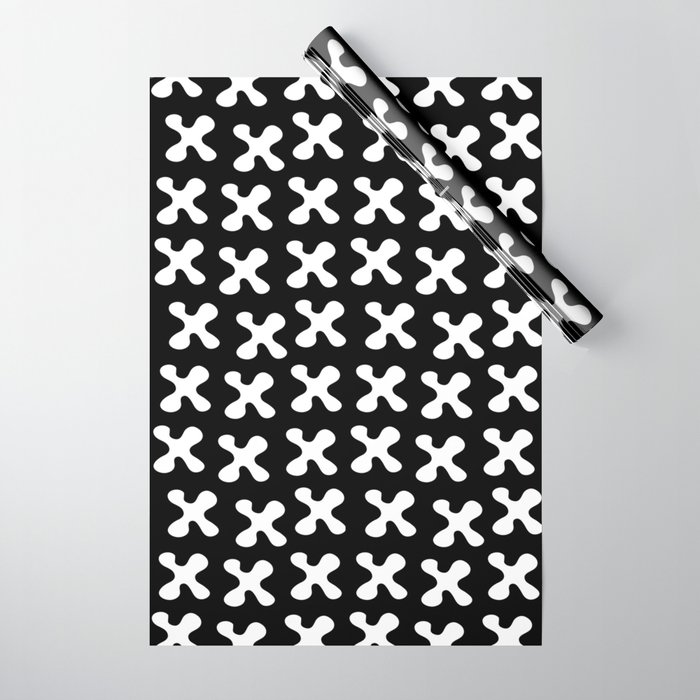 Xs Black Wrapping Paper by EVERYDAY by Peter Valcarcel
