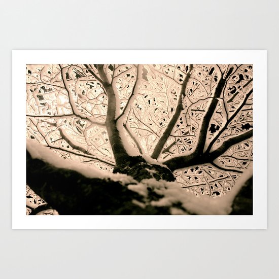 Snow Art Print