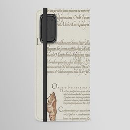 Vintage calligraphy artwork Android Wallet Case