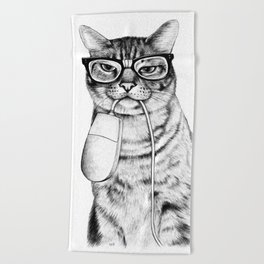 Mac Cat Beach Towel