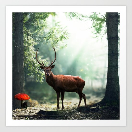 DEER Art Print