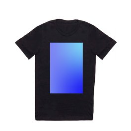85  Blue Gradient 220506 Aura Ombre Valourine Digital Minimalist Art T Shirt