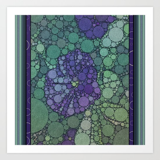 Percolated Purple Potato Flower Art Print