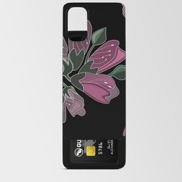 Beautiful green and fuchsia floral print inspired by glorious art deco style, popular in glamorous 1920's Android Card Case