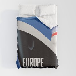Europe to North America Cruise liner commercial. Duvet Cover