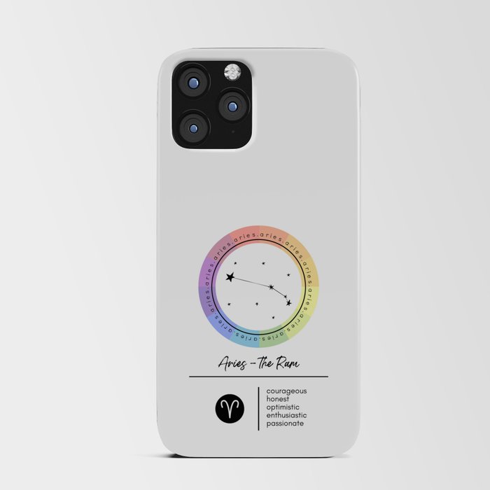 Aries | Zodiac Color Wheel iPhone Card Case