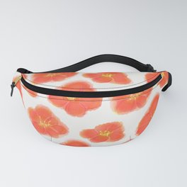 Hibiscus Watercolor Pattern Fanny Pack