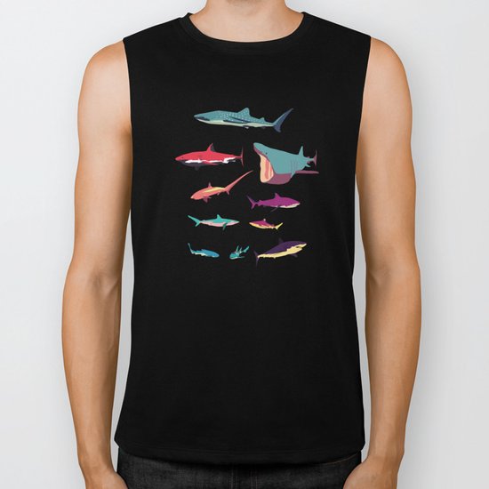 Sharks Biker Tank