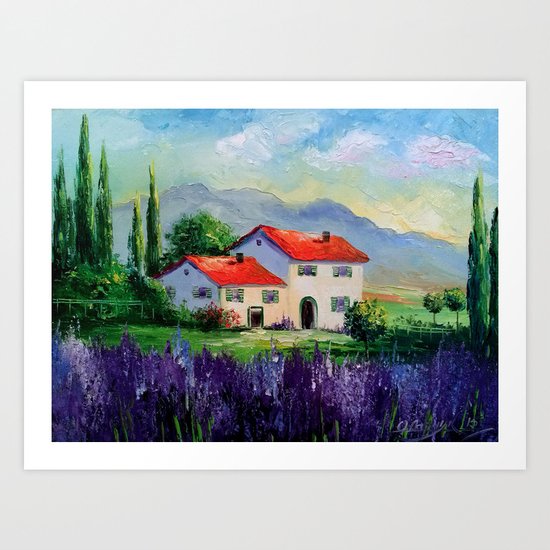 The beauty of Provence Art Print
