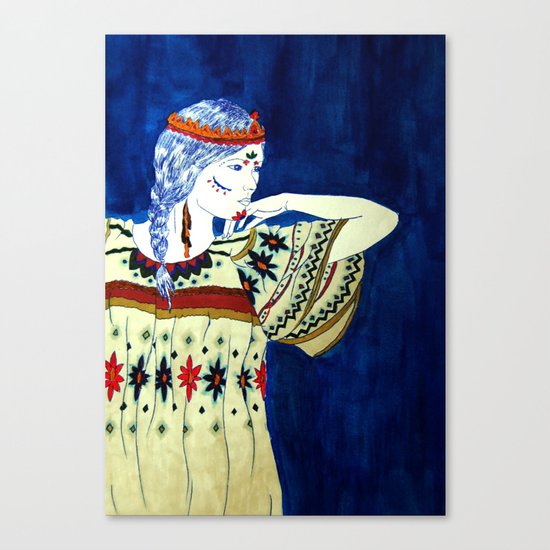 Indian Girl Canvas Print