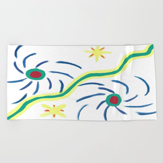 Suns and Hurricanes Beach Towel