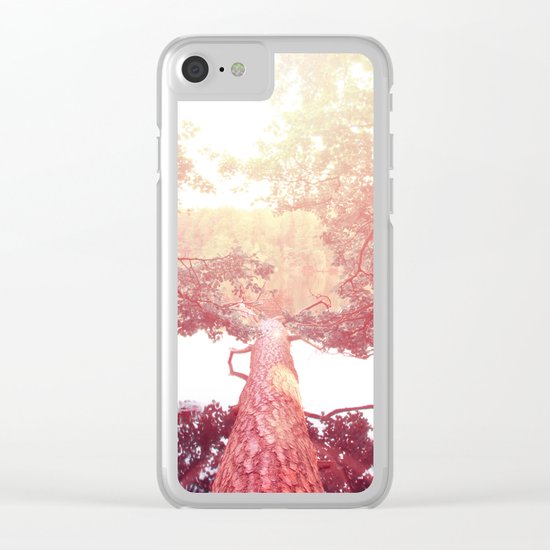 Red woods #trees Clear iPhone Case