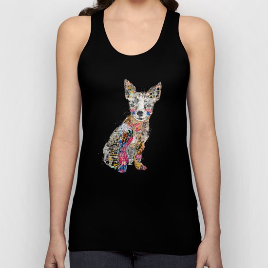 the mod chihuahua Unisex Tank Top