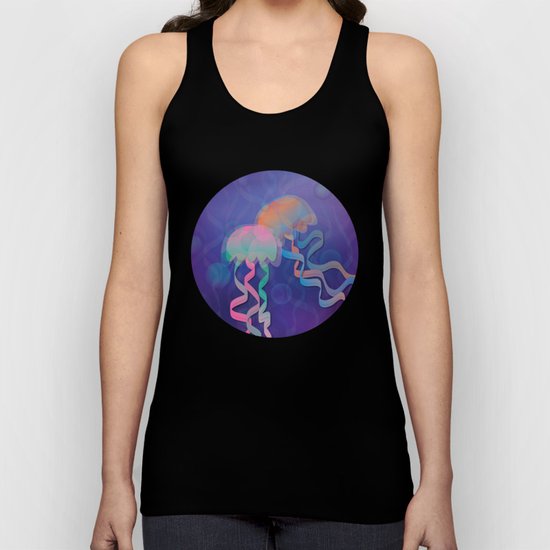 Chromatic Jellyfish Unisex Tank Top