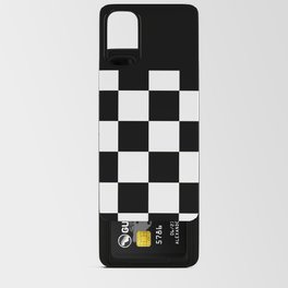 Black & White Checkerboard Android Card Case