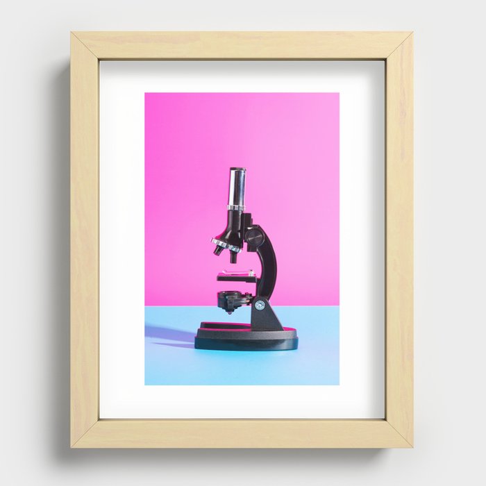 Portrait of a Microscope Recessed Framed Print