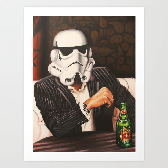 The Most Interesting Trooper in the Galaxy Art Print