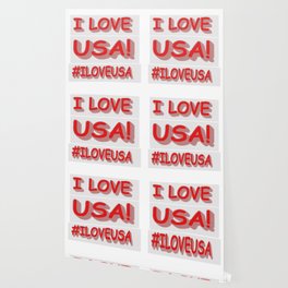 Cute Expression Design "I LOVE USA!". Buy Now Wallpaper