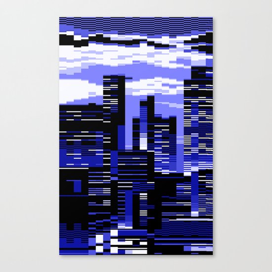 pxl cityscape Canvas Print