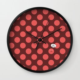 I'm special! Wall Clock | Pattern, Polkadot, Red, Geeky, Cute, Polkadots, Patterns, Balls, Graphicdesign, Digital 