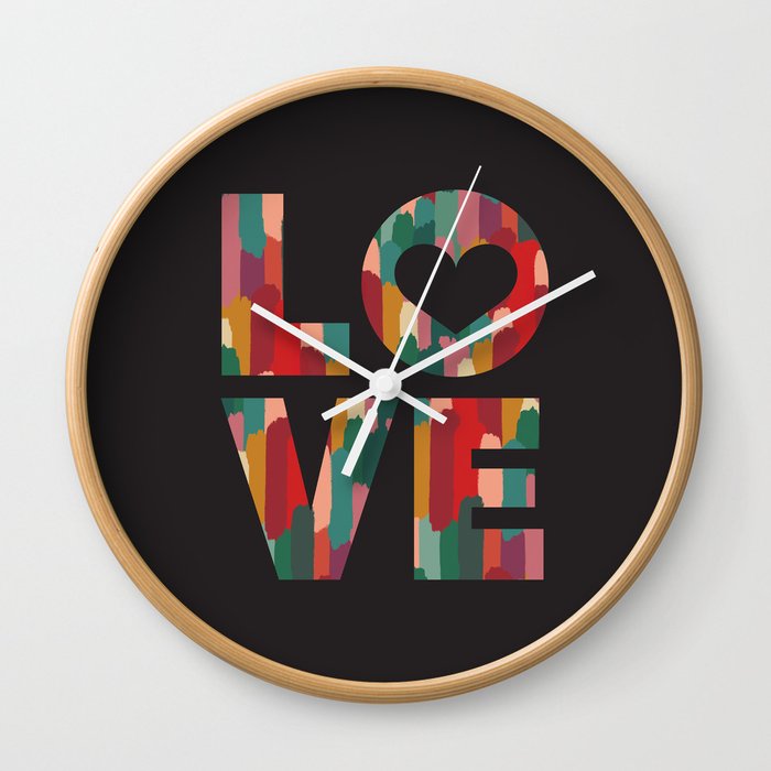 PAINTED LOVE Wall Clock