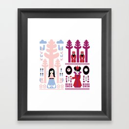 Good vs Evil: Snow White and the Evil Queen Framed Art Print