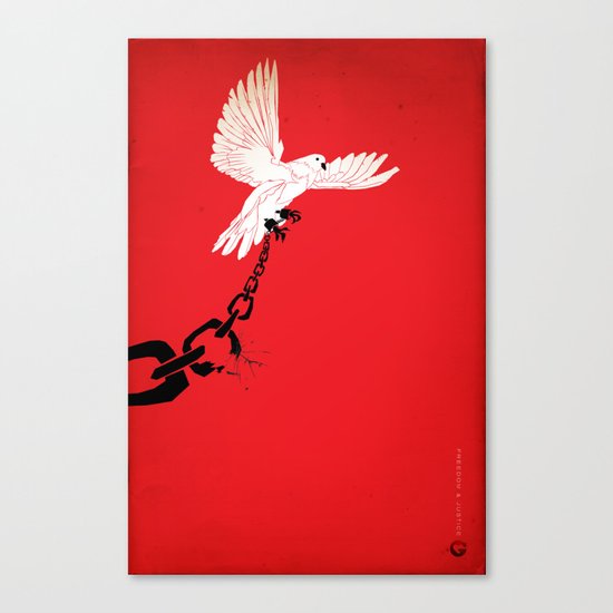 Glue Network Print Series "Justice & Freedom" Canvas Print