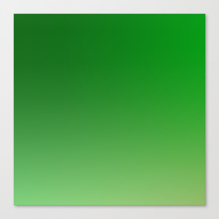 21 Green Gradient Background 220713 Minimalist Art Valourine Digital Design Canvas Print