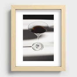 Dark Espresso Martini  Recessed Framed Print