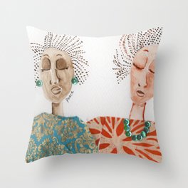 Sisters Throw Pillow